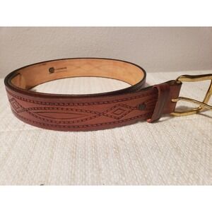 Chambers Leather‎ Belt - Top Grain Leather Size 30 Made in USA